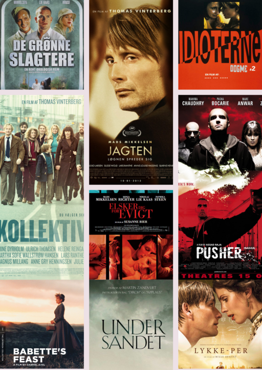 Multiple movie posters 