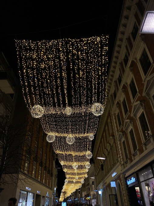 Hanging Christmas lights
