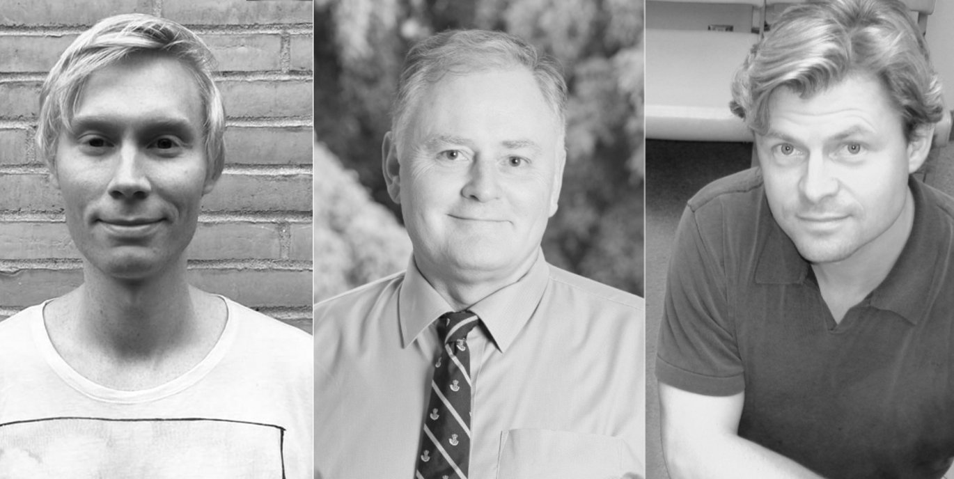 The diabetes research will be boosted when Christopher Rohde (left), David McIntyre and Kevin Marks (right) can kick-start new research projects financed by the Danish Diabetes Academy. Photos: Private and DDA.
