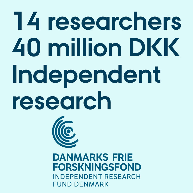 14 of the faculty's researchers benefit from Independent Research Fund Denmark's large distribution of free research funding, and one Health researcher is awarded one of the special cross-council grants earmarked for interdisciplinary research.